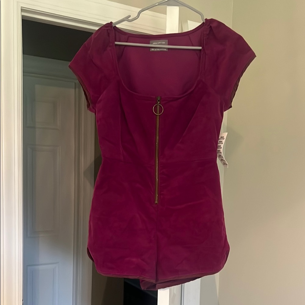 Urban Outfitters Magenta Zippered Jumpsuit